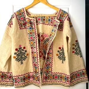Original hand embroidered jacket